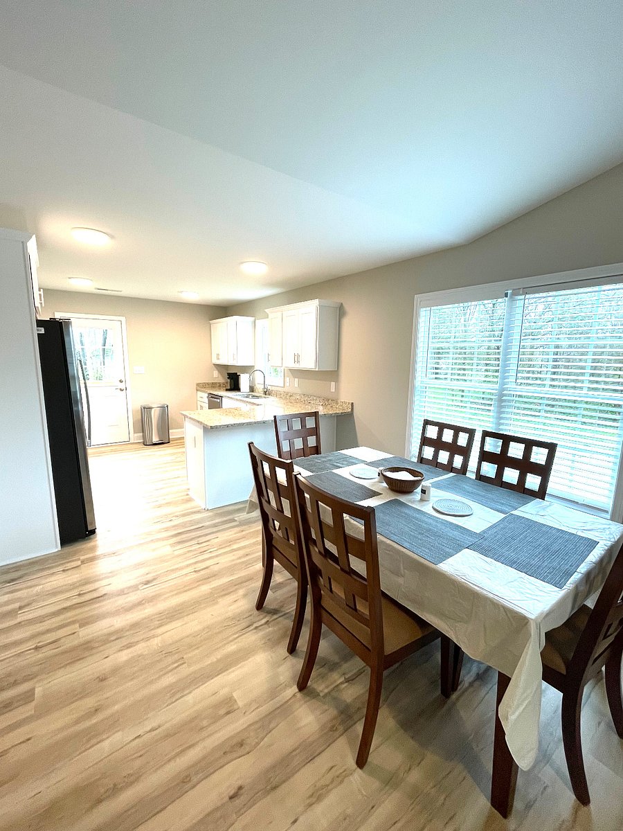 Dining room and kitchen