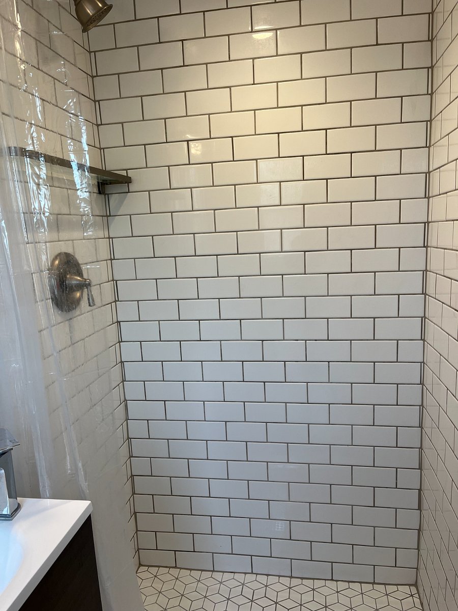 hand tiled shower