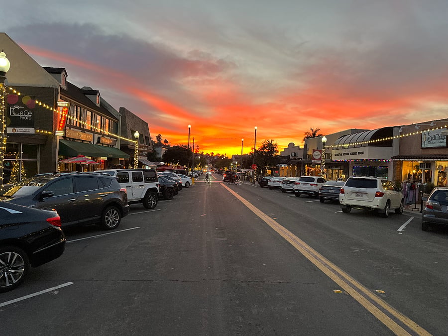 La Mesa Village Sunset