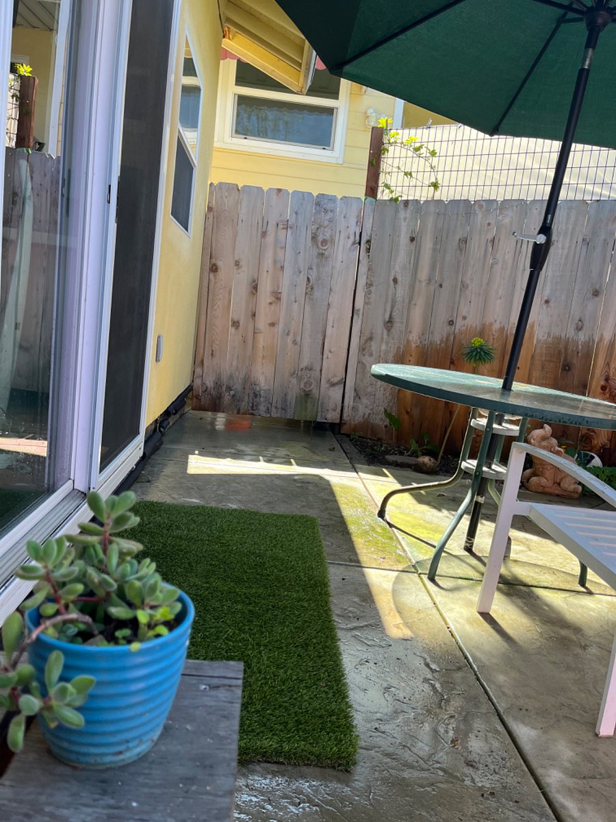 Private patio.
