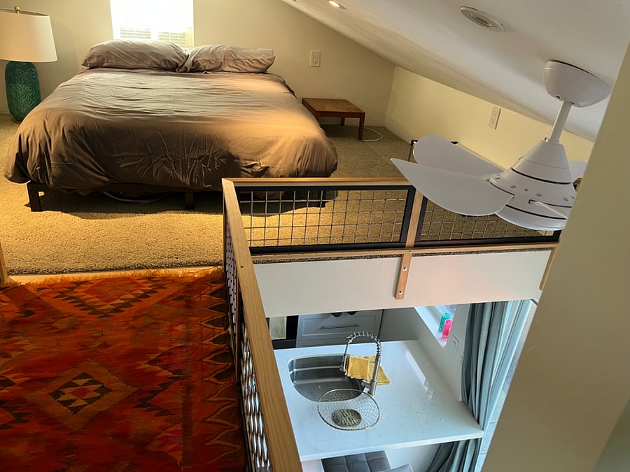 Bedroom area (low ceiling)