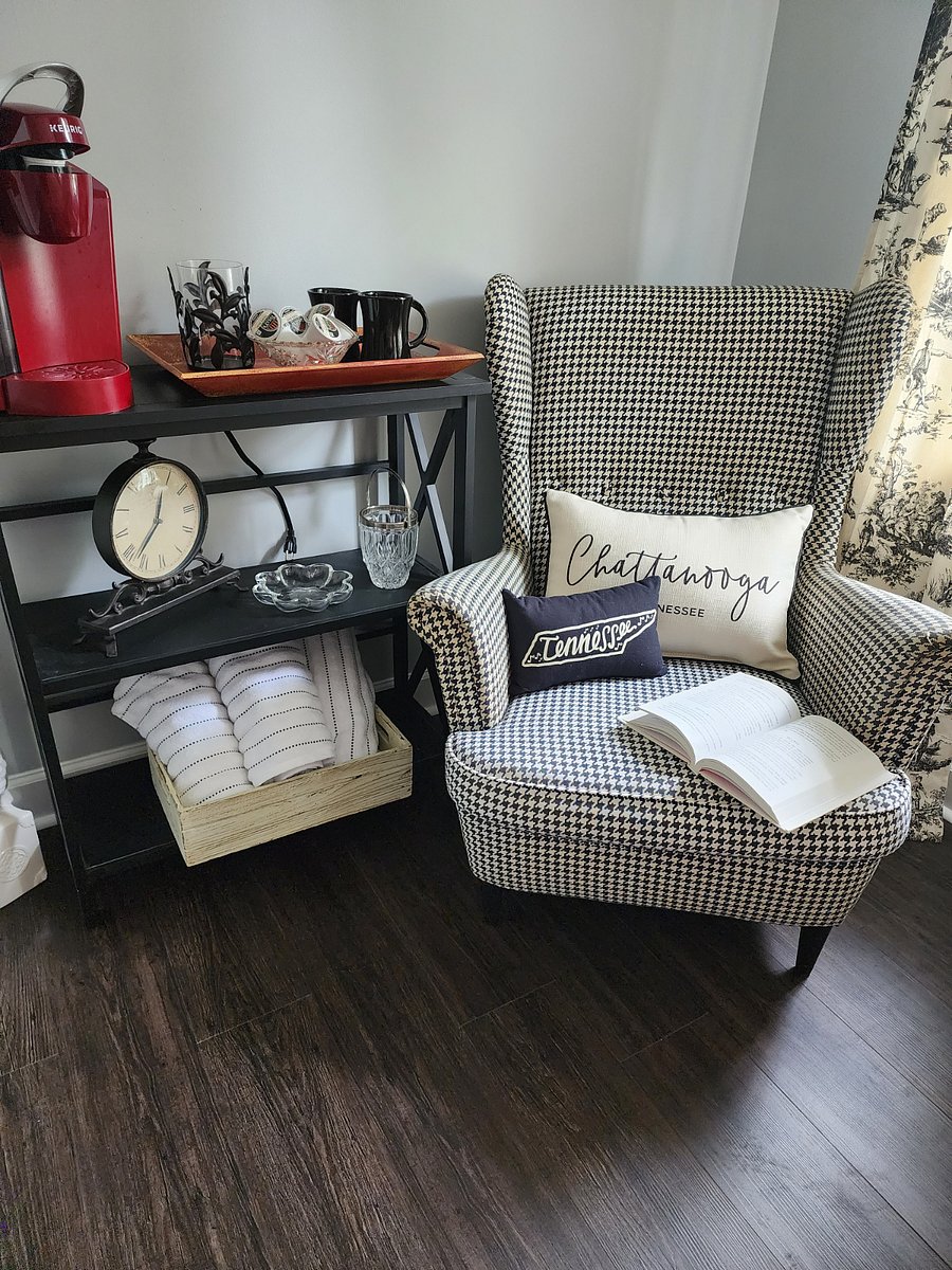2nd Bedroom Sitting area; great for reading and coffee in the mornings