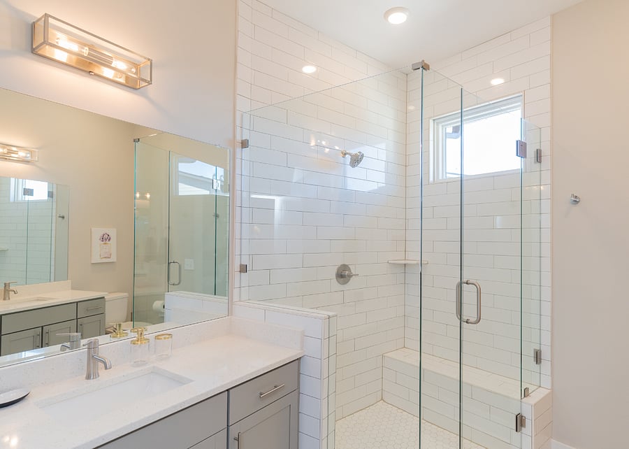 Master Bathroom with 2 vanities