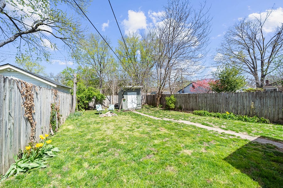 Back Yard - Fenced In