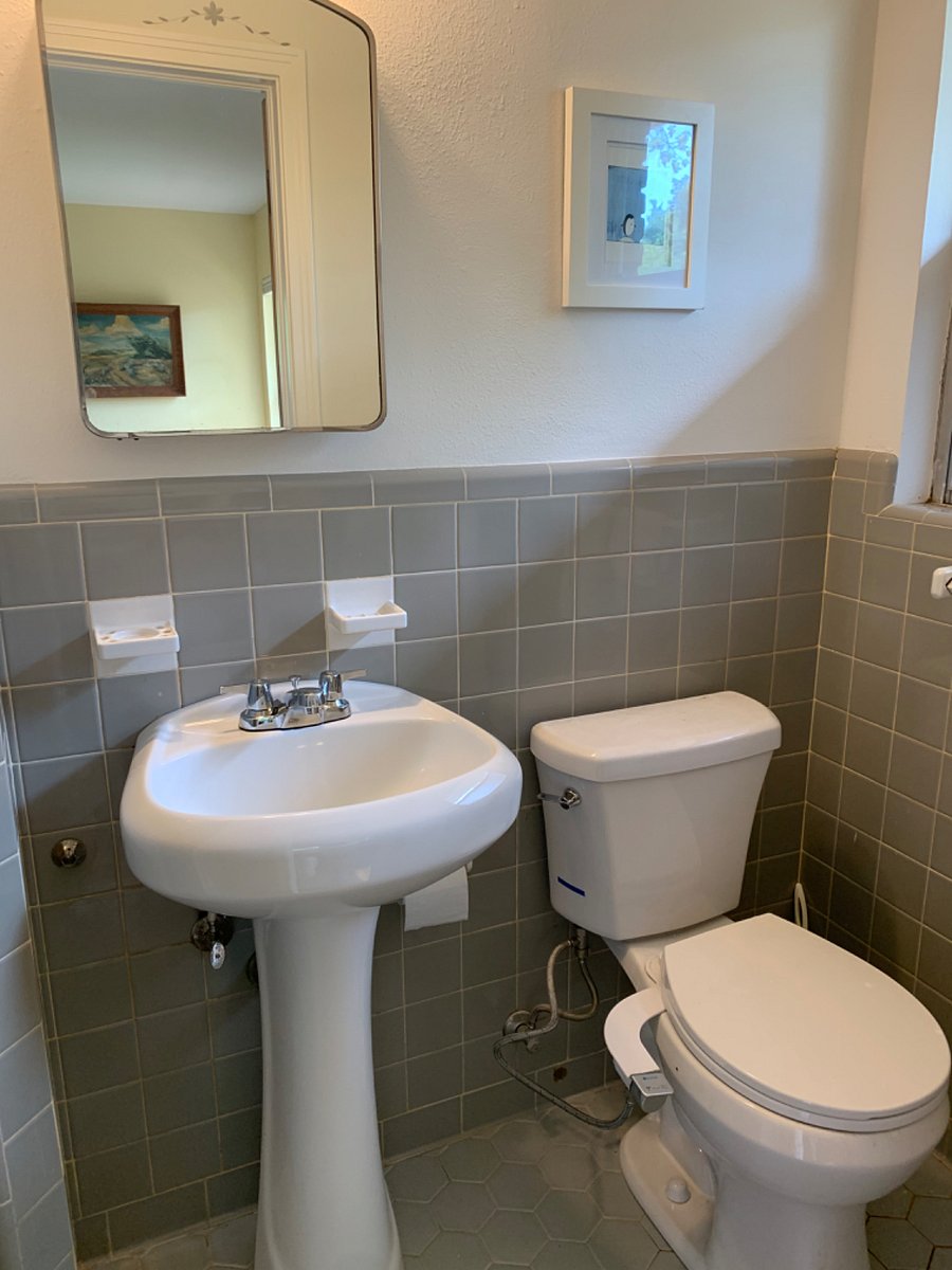 New toilet and sink; Bidet attachment on toilet seat