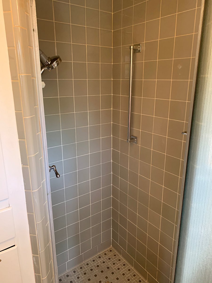 It's a small shower but fully functional and tenants are also welcome to use the bath/shower in the hall bathroom