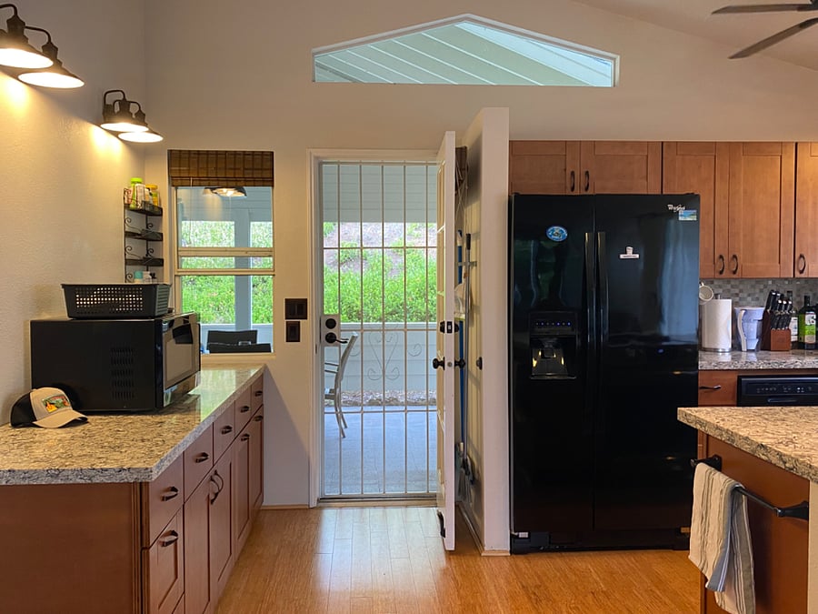 Kitchen and access to back lanai