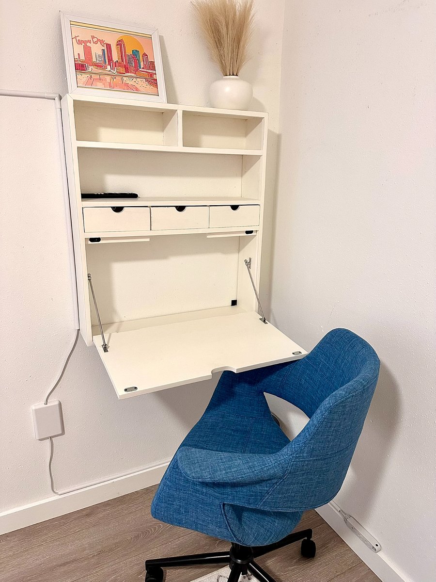 Fold down desk