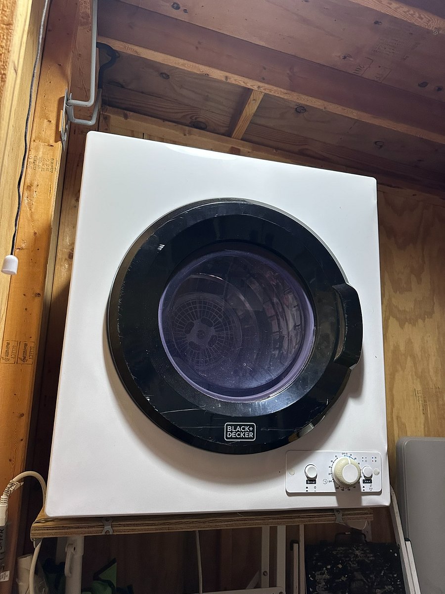 Private dryer for your use only located in shared shed
