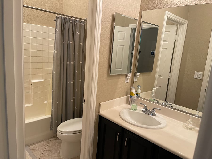 Private renter bathroom