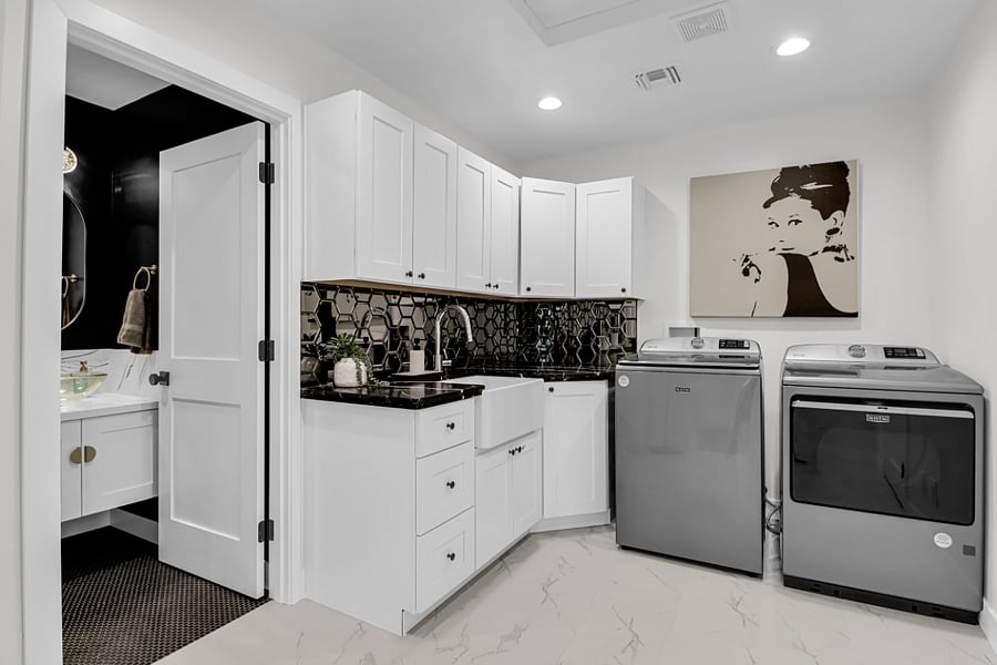 Laundry Room and Powder Bathroom
