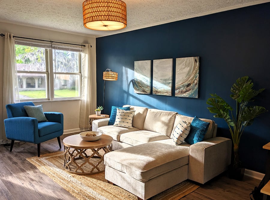 Wait till the afternoon light comes streaming into the living room! It might be the best place to be at that time of day.