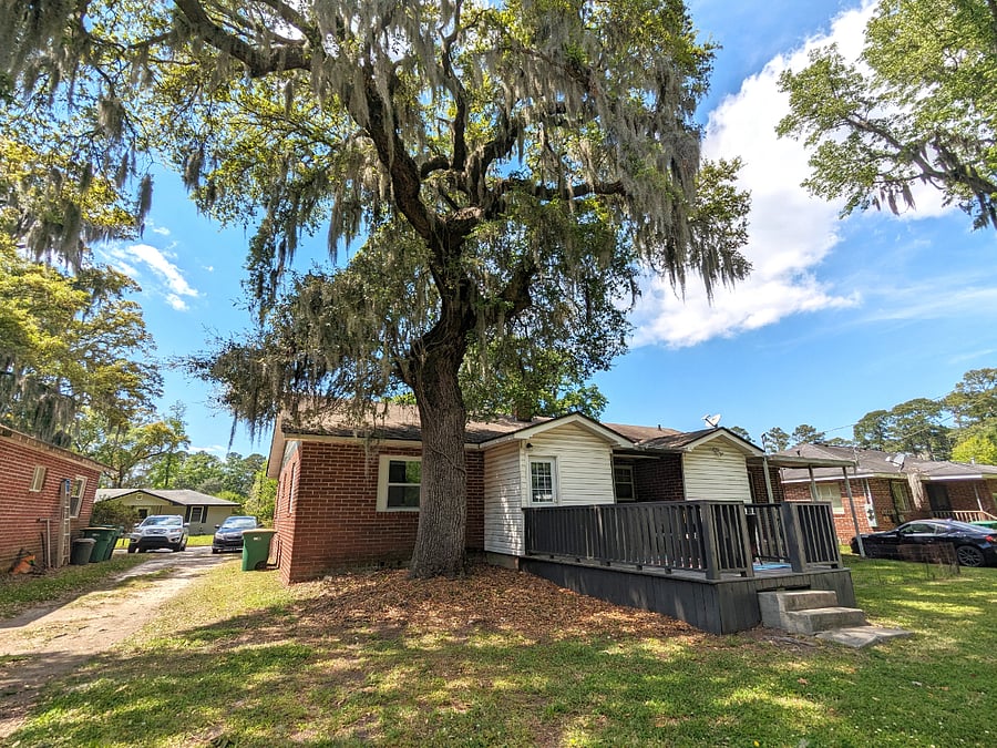 Sit beneath the grand trees in the back yard for a spell. Enjoy the Spanish moss that is synonymous with low country living.