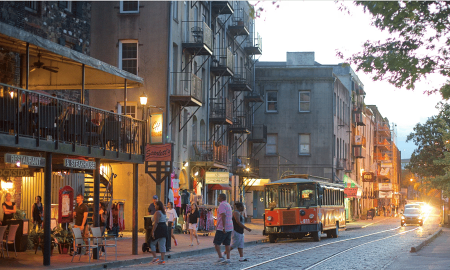 Go only 5 miles to get to historic River Street!  Enjoy shopping, dining, and people watching as you walk this famed cobblestone street.  