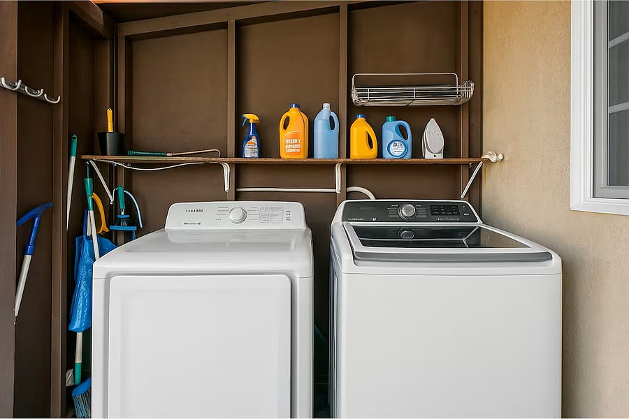 Enjoy the convenience of in-unit laundry, washer, dryer, and all the essentials are ready to keep your stay fresh and hassle-free