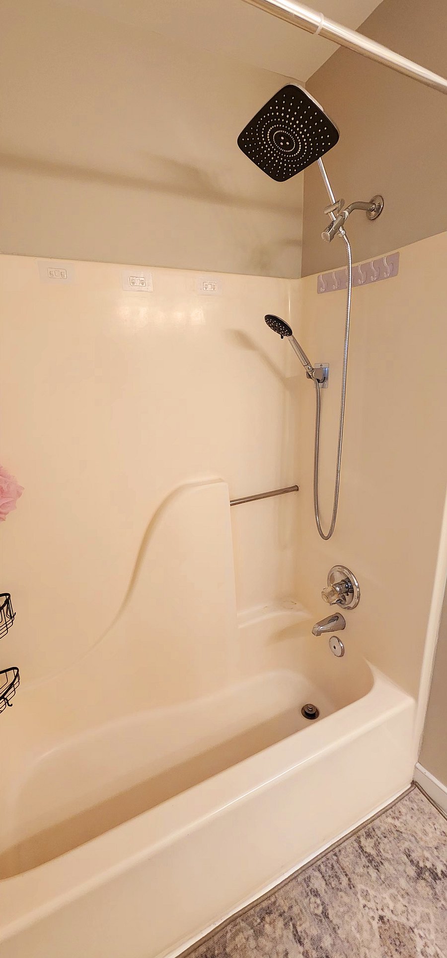 Who knew a rain shower head would feel so nice. 