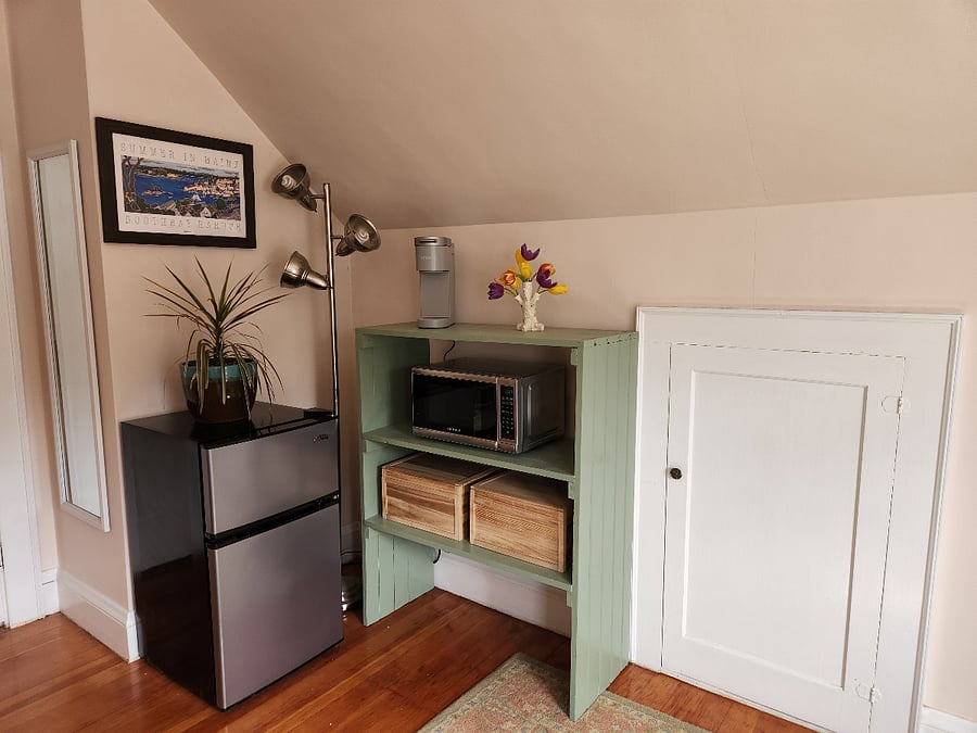Close up of kitchenette area