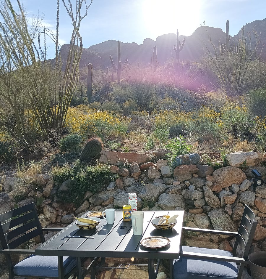 Outdoor patios to enjoy our great Arizona weather and views. New contemporary patio furniture 
