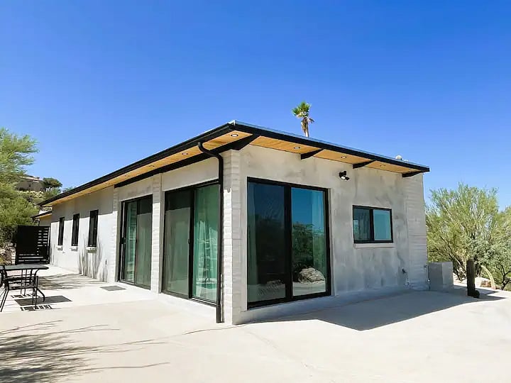 Exterior of unit. Front of house.