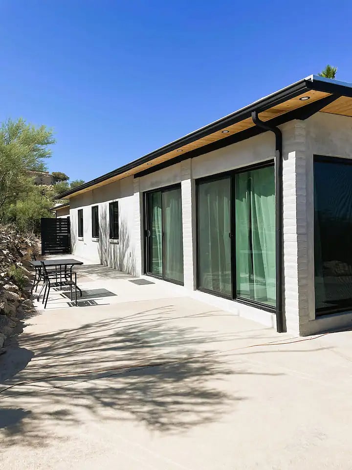 exterior view of guest unit