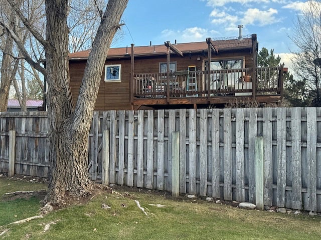 View of the rear of the residence.