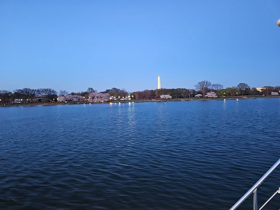 View from the boat on the Potomac River