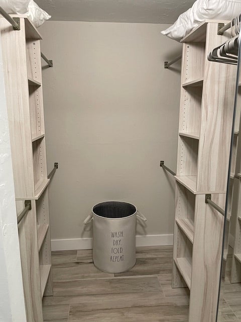 Huge master bedroom walk-in closet.