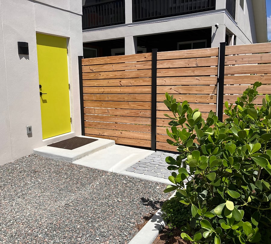 Private well-lit entrance