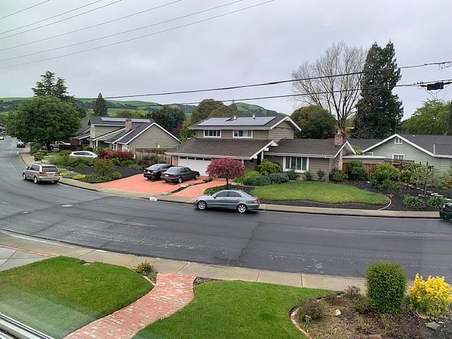 View from the bedroom window