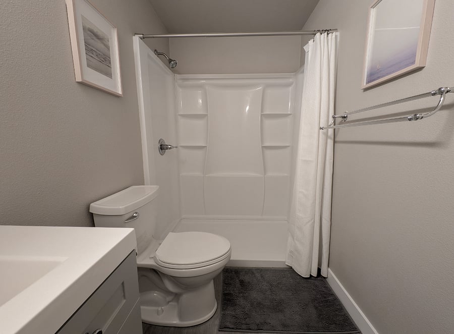 Full size walk in shower