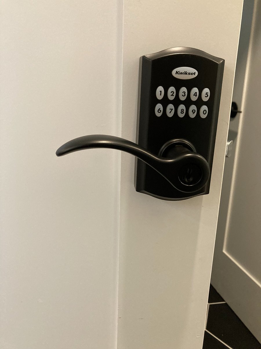 Smart lock on the bedroom door for your security