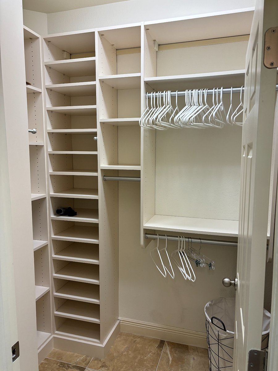 1 of 2 walk-in Master closets