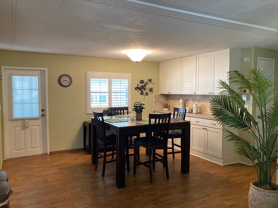 Open inviting dining area