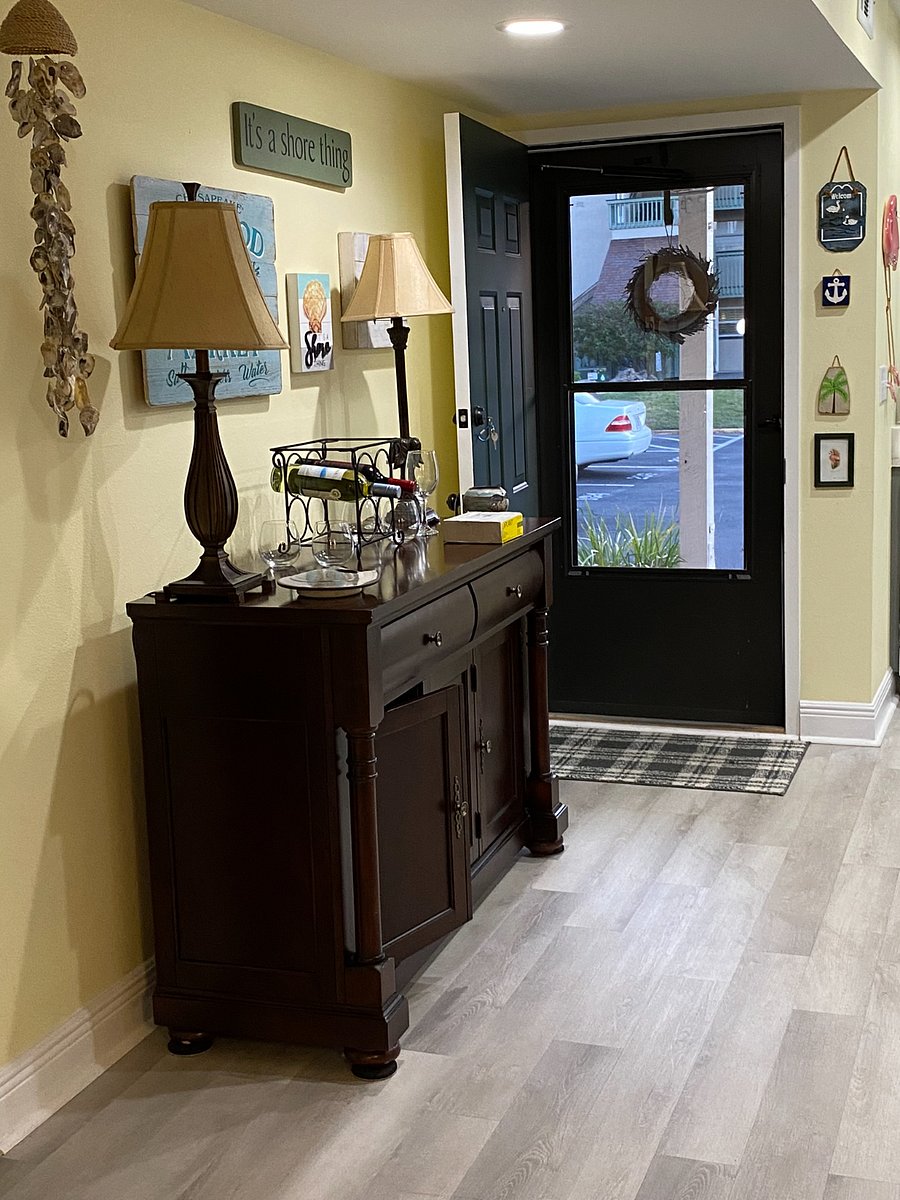 Inside view of front door, facing your assigned parking space. 