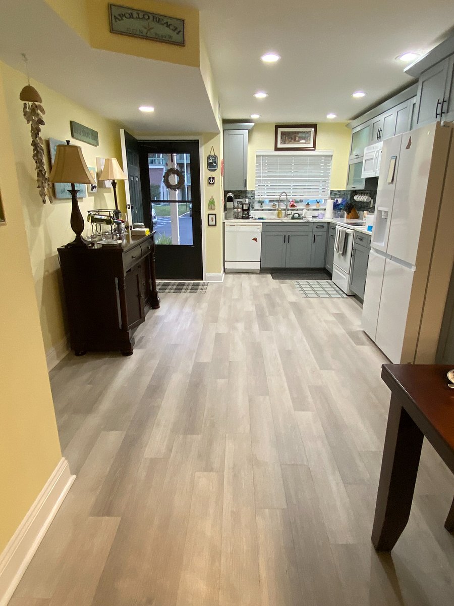 View from Living room to Kitchen.