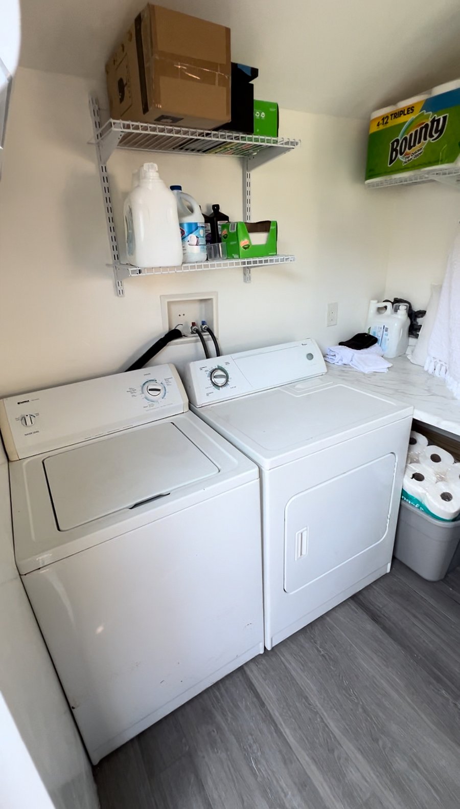 Laundry located in separate air conditioned shed.