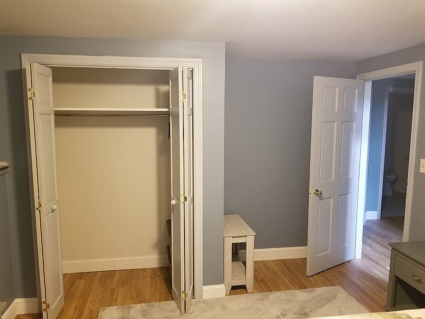 Plenty of closet space.