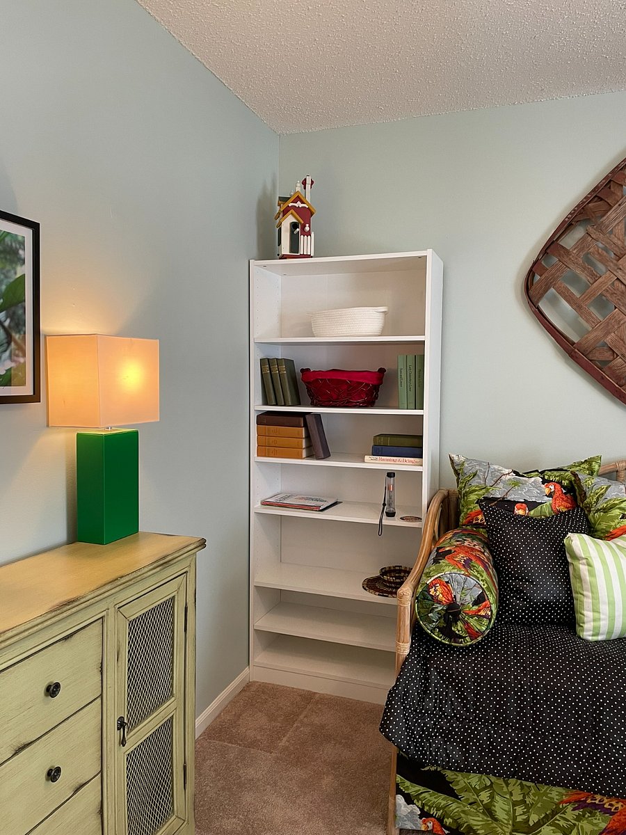 Second Bedroom comes with a twin day-bed and second twin trundle underneath. The space also includes (2) desks for space to work and plenty of storage