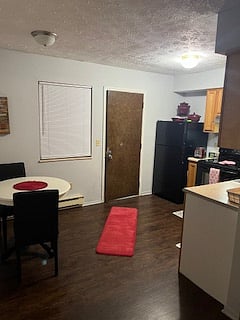 front entrance view of kitchen