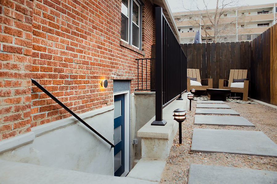 Enjoy morning coffee or your favorite afternoon beverage on the Adirondacks in your private courtyard.