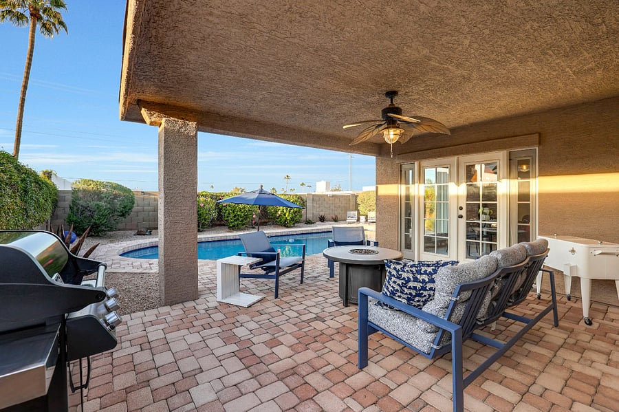 BBQ and outdoor lounge