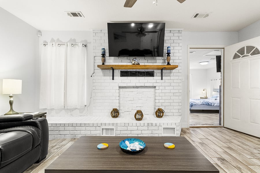 Living room with TV