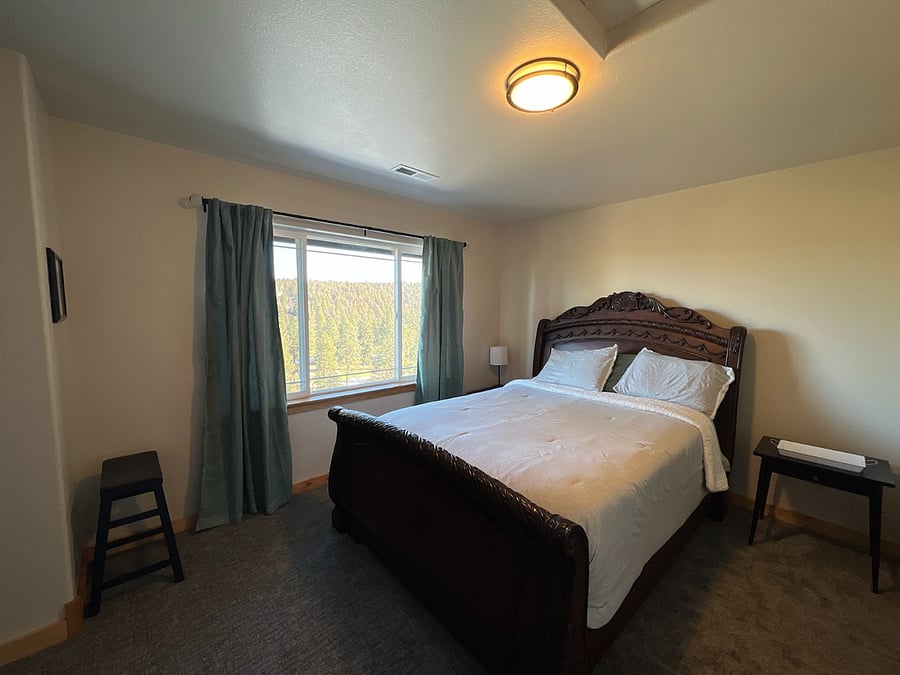 Upstairs queen feels like you're camping..... in luxury.