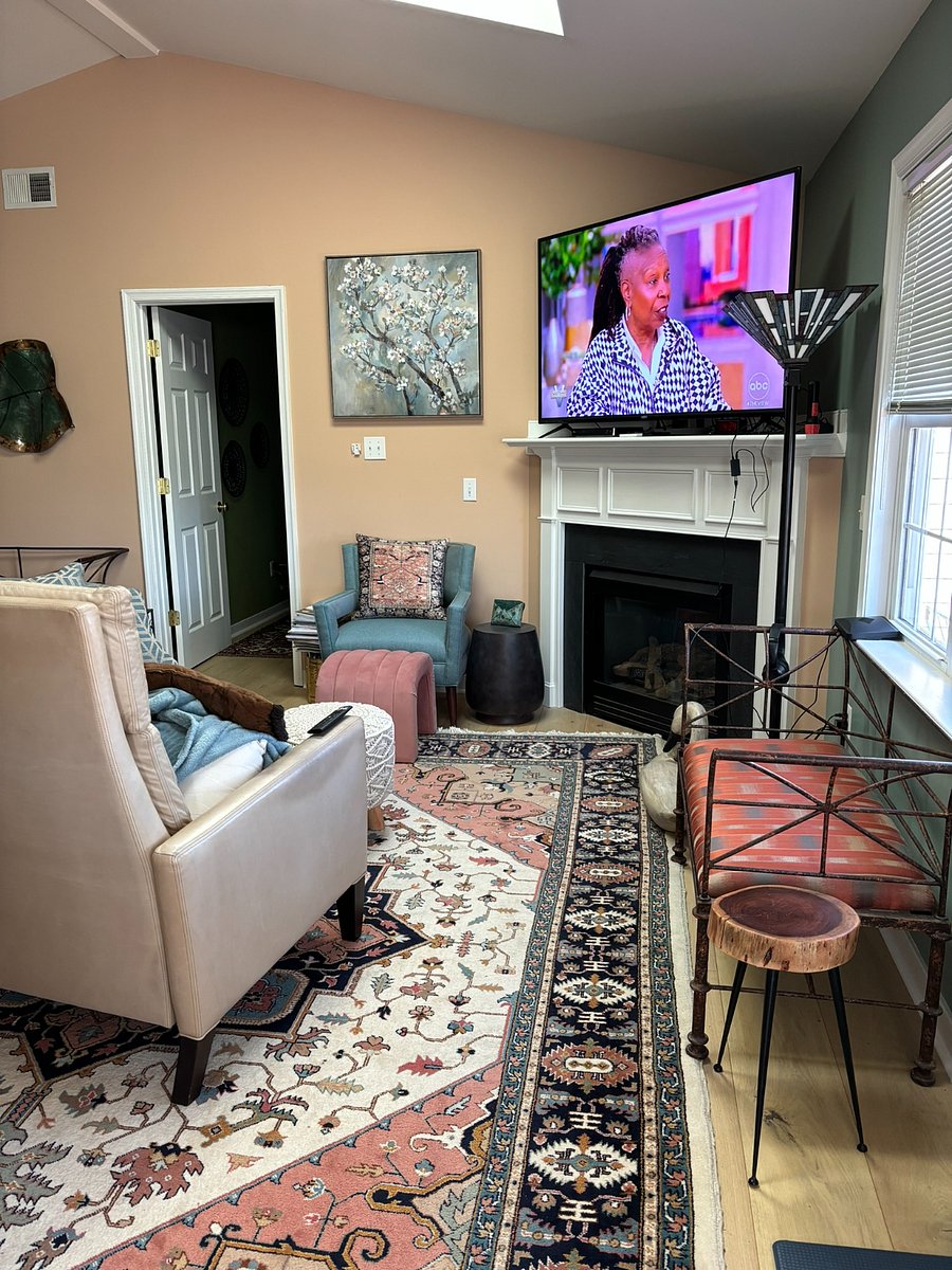 Living room TV and seating
