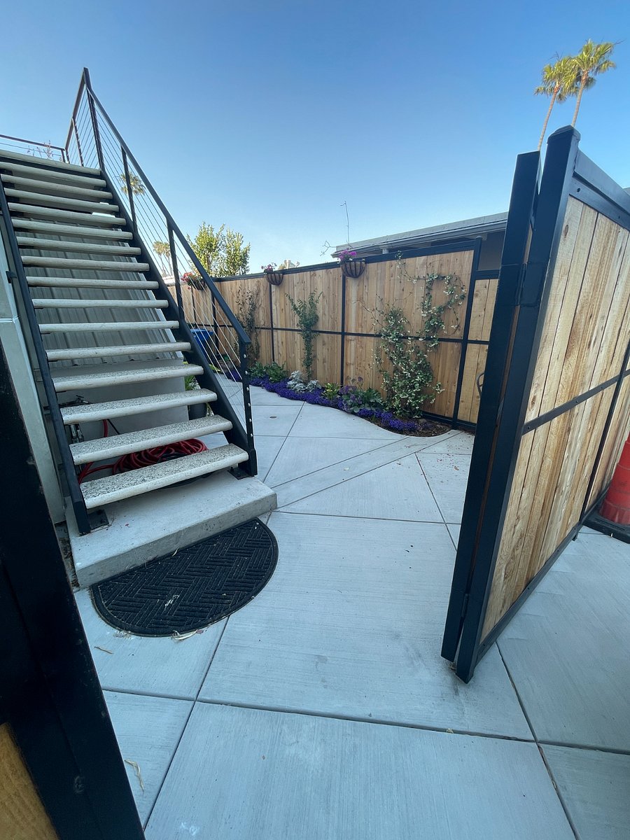 Rear Gate from Parking Space