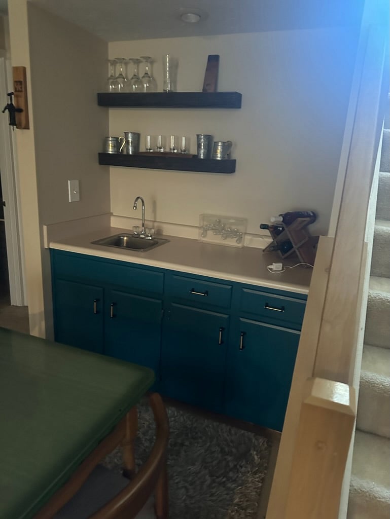 Wet bar downstairs