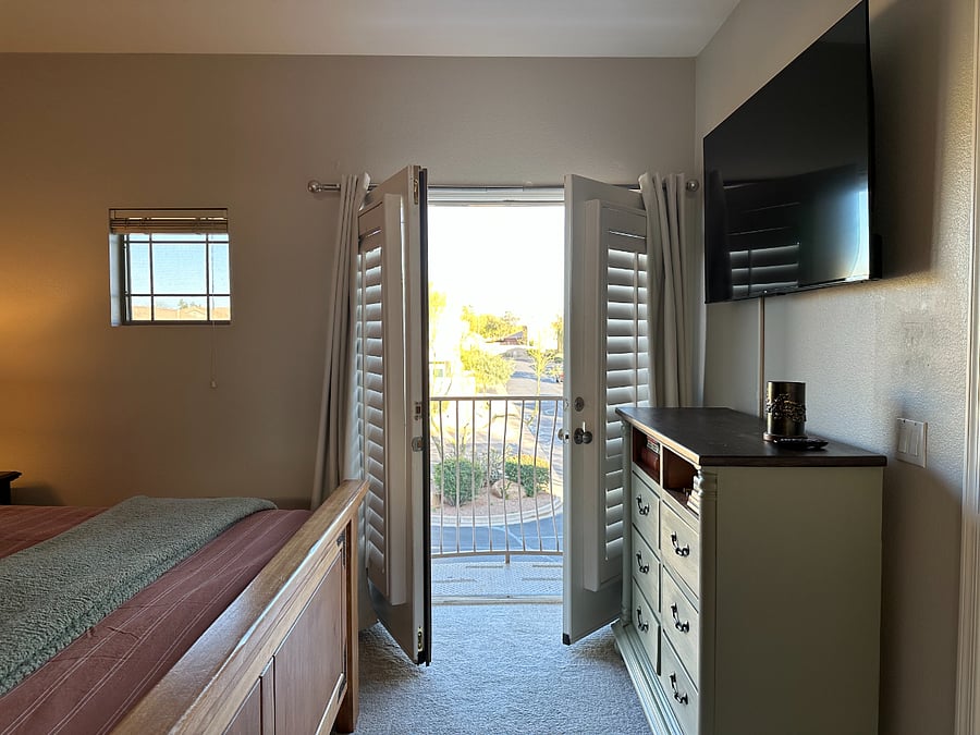 Master Bedroom with Juliet balcony