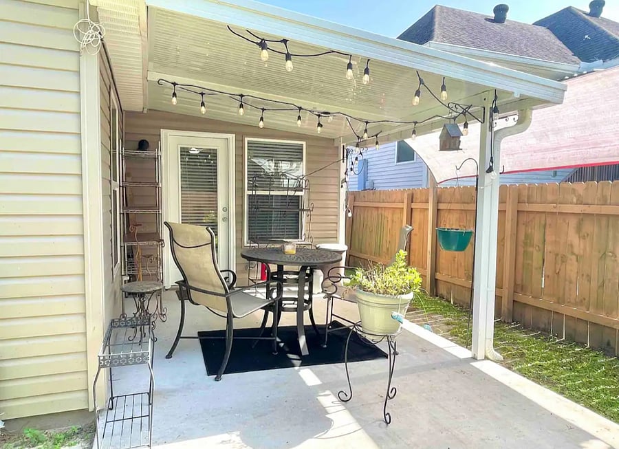 Back patio