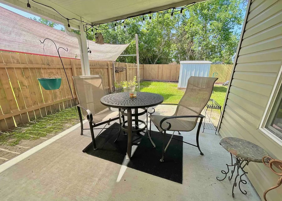 Back patio