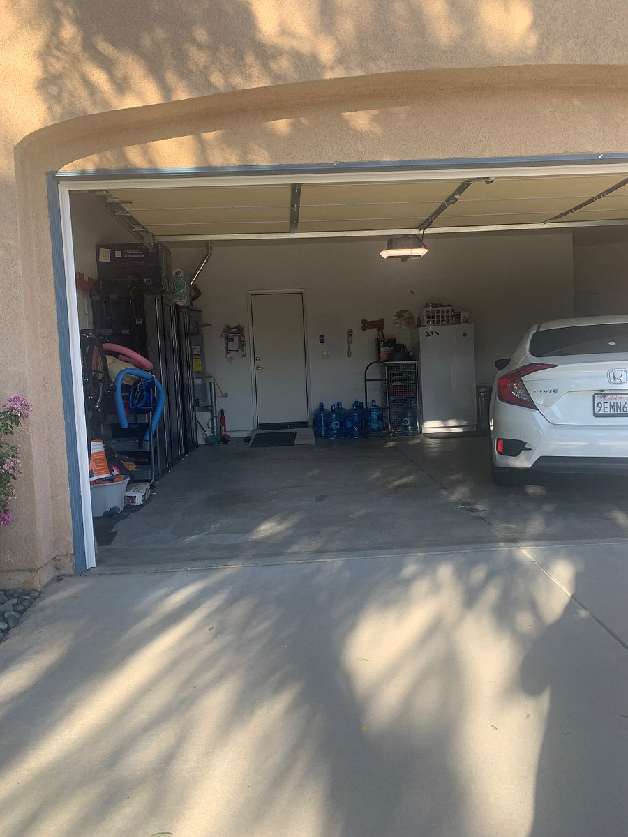 You park inside Garage with Remote